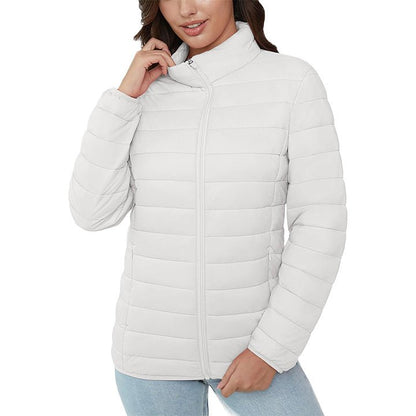 Women's Puffer Jacket Quilted Lightweight Full Zip Winter Coat