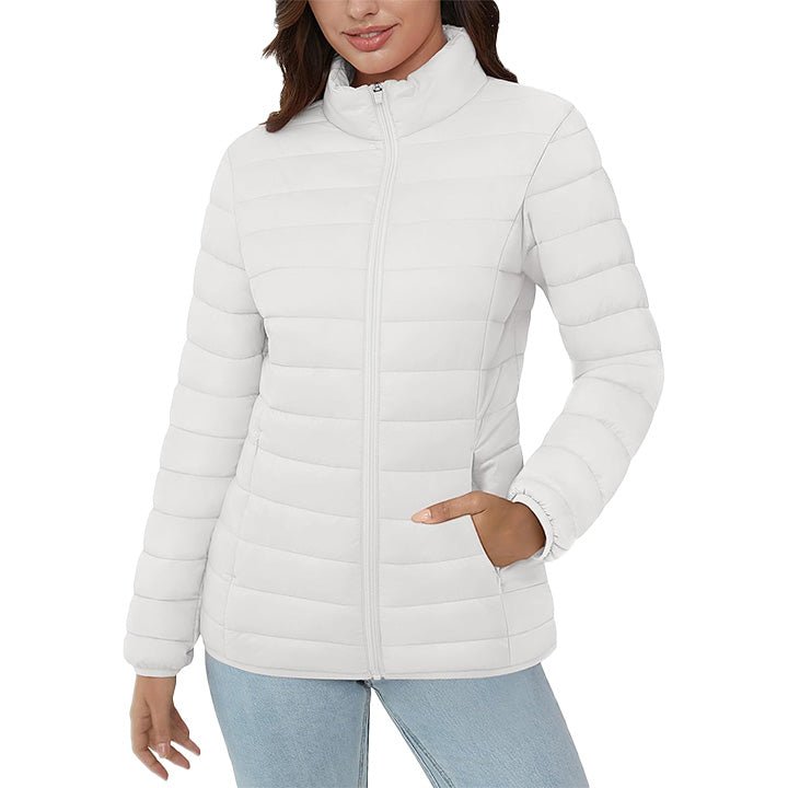 Women's Puffer Jacket Quilted Lightweight Full Zip Winter Coat