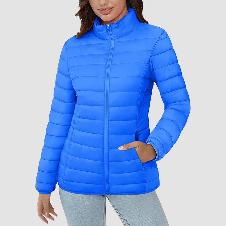 Women's Puffer Jacket Quilted Lightweight Full Zip Winter Coat