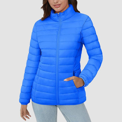 Women's Puffer Jacket Quilted Lightweight Full Zip Winter Coat