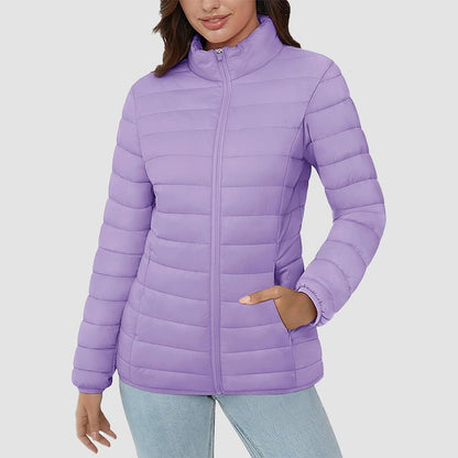 Women's Puffer Jacket Quilted Lightweight Full Zip Winter Coat