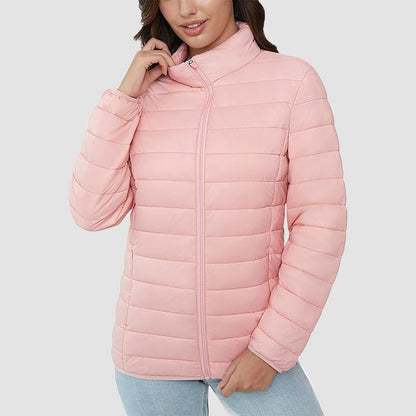 Women's Puffer Jacket Quilted Lightweight Full Zip Winter Coat