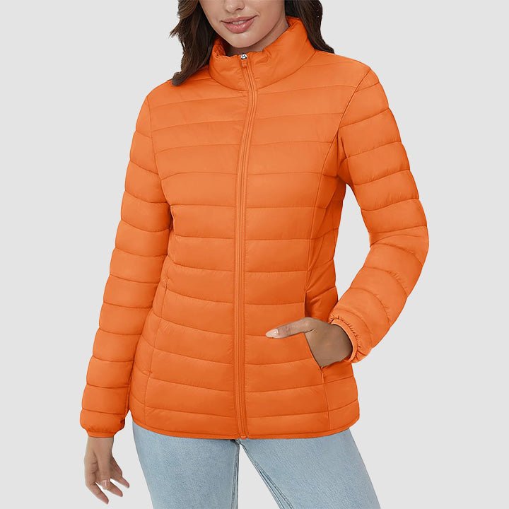 Women's Puffer Jacket Quilted Lightweight Full Zip Winter Coat