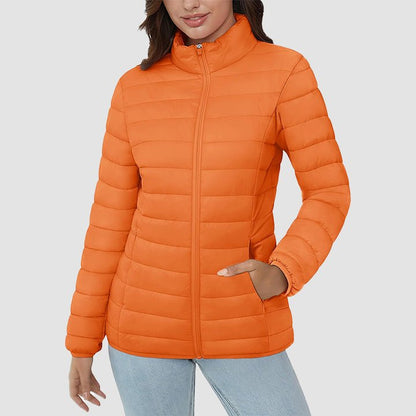 Women's Puffer Jacket Quilted Lightweight Full Zip Winter Coat