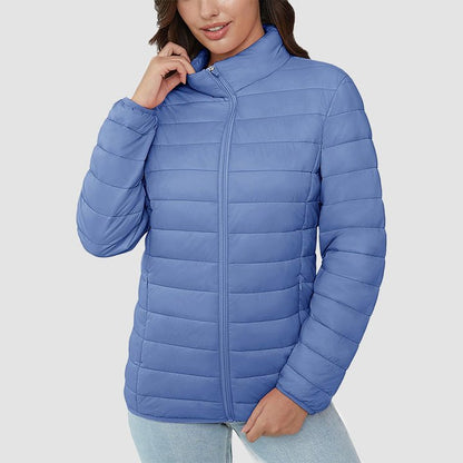 Women's Puffer Jacket Quilted Lightweight Full Zip Winter Coat