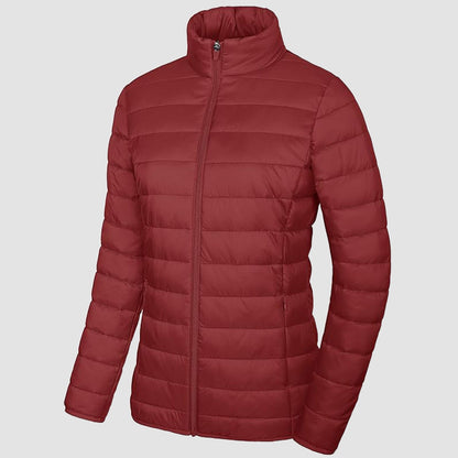Women's Puffer Jacket Quilted Lightweight Full Zip Winter Coat