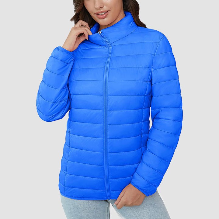 Women's Puffer Jacket Quilted Lightweight Full Zip Winter Coat