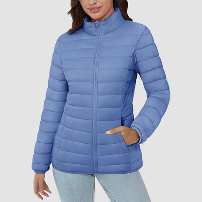 Women's Puffer Jacket Quilted Lightweight Full Zip Winter Coat