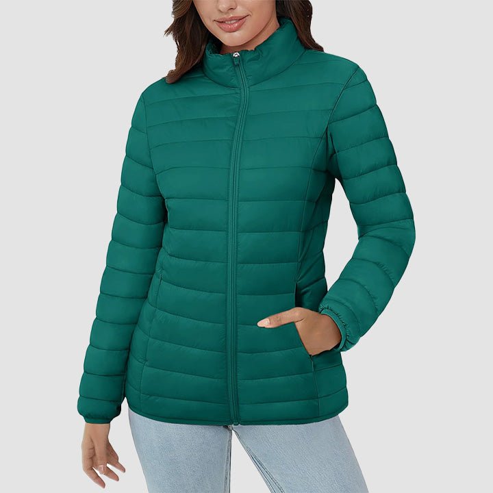 Women's Puffer Jacket Quilted Lightweight Full Zip Winter Coat