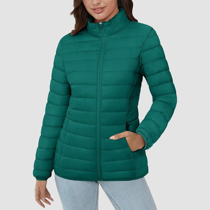 Women's Puffer Jacket Quilted Lightweight Full Zip Winter Coat