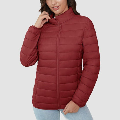 Women's Puffer Jacket Quilted Lightweight Full Zip Winter Coat