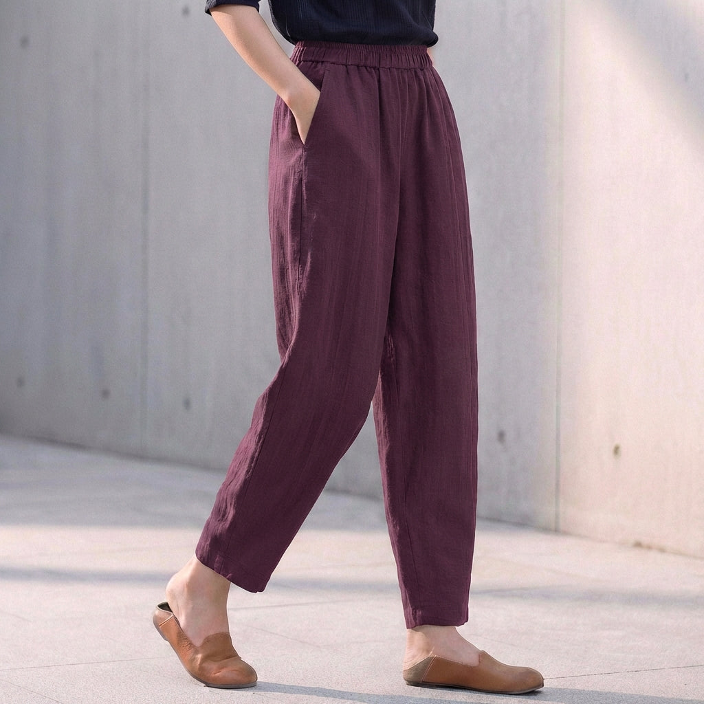 womens-linen-blend-pants-with-elastic-waist-and-side-pockets-4