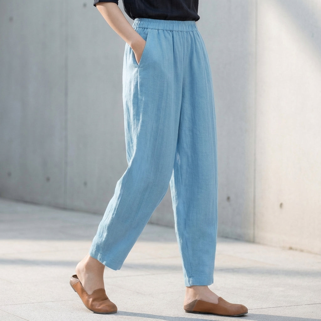 womens-linen-blend-pants-with-elastic-waist-and-side-pockets-8