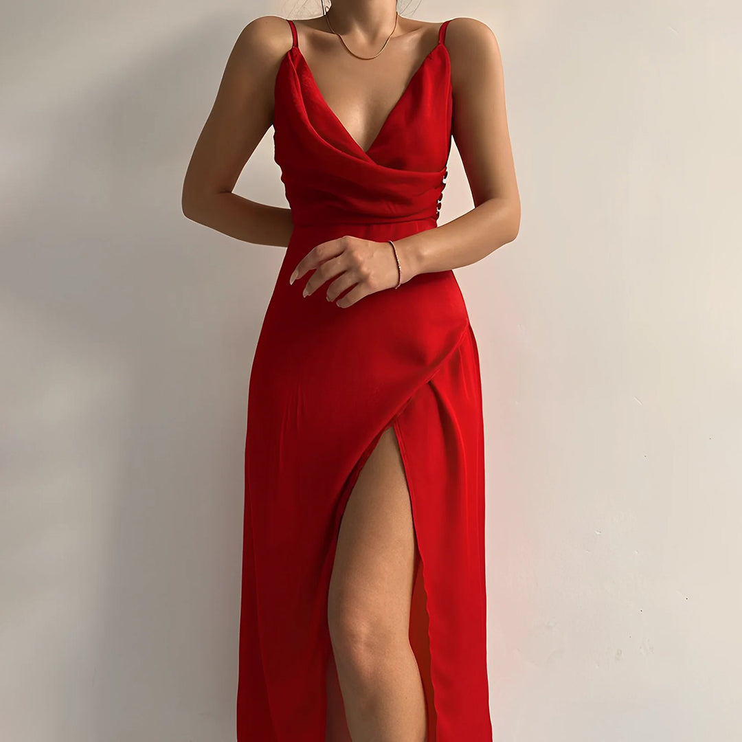 womens-satin-maxi-dress-with-draped-v-neck-and-side-slit-2