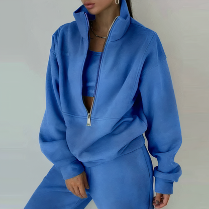 Kylie | Women Spring Zip Neck Set