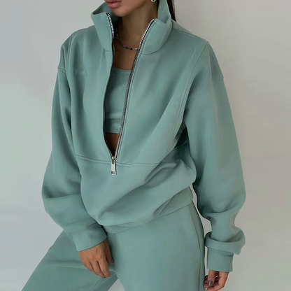 Kylie | Women Spring Zip Neck Set