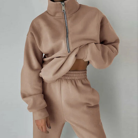 Kylie | Women Spring Zip Neck Set