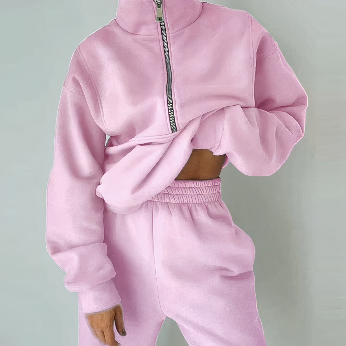 Kylie | Women Spring Zip Neck Set