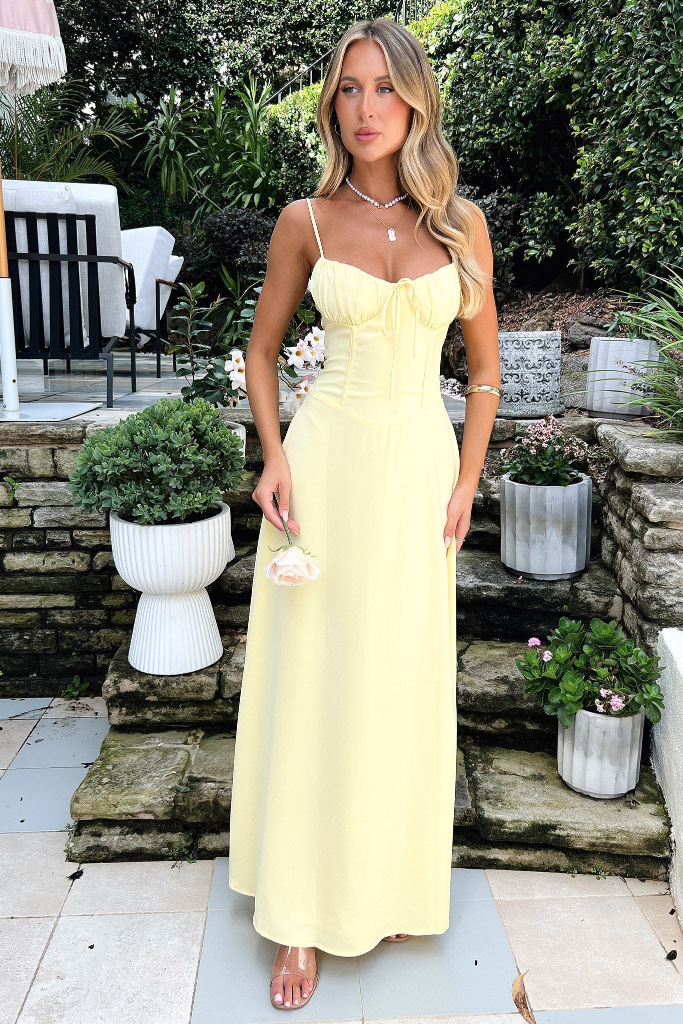 womens-woven-maxi-dress-with-spaghetti-straps-and-bow-tie-neckline-2