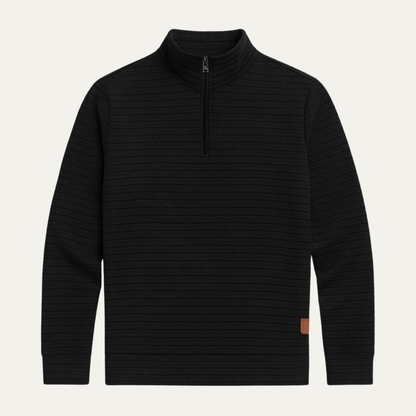 Men's Casual Quarter Zip Sweater Lightweight - Fashinoza