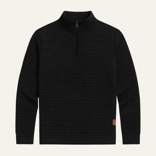 Men's Casual Quarter Zip Sweater Lightweight - Fashinoza