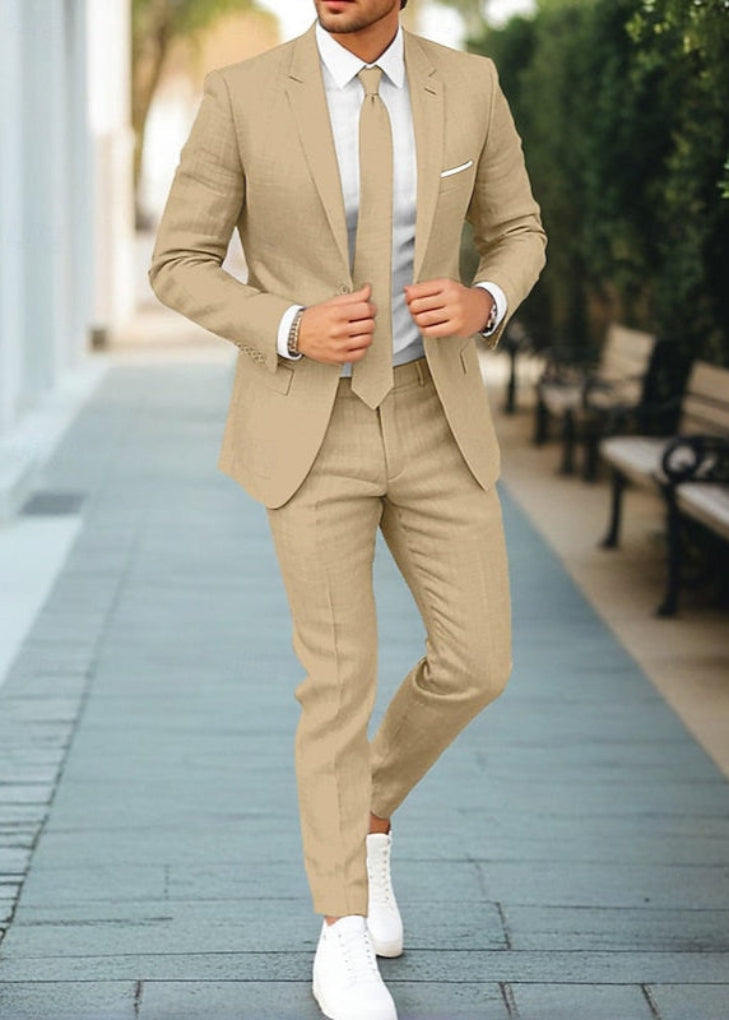 Men's 2-Piece Casual Suit - Fashinoza