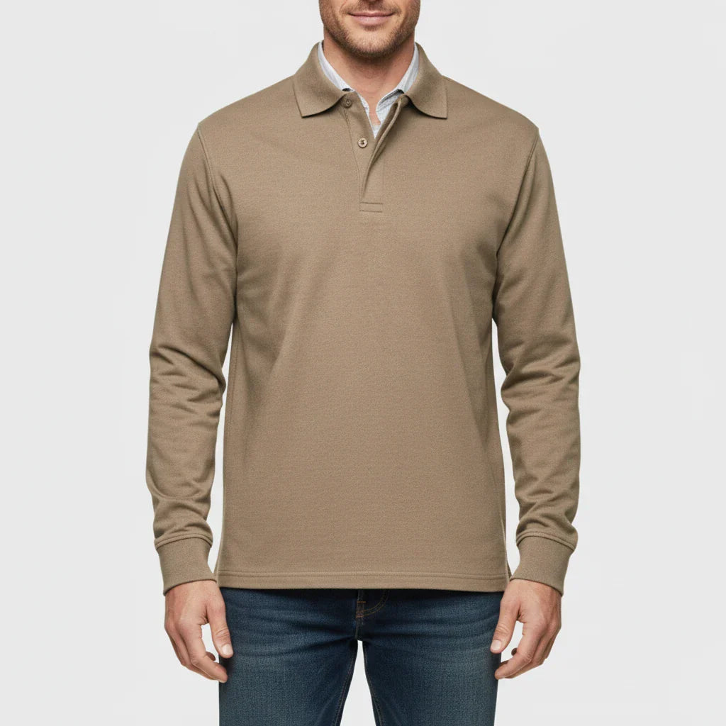 Liam | Men's Spring Long-Sleeve Polo Shirt