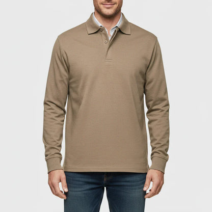 Liam | Men's Spring Long-Sleeve Polo Shirt