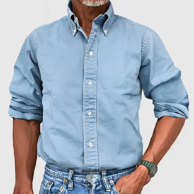 Men's Classic Cotton Shirt Comfortable Fit