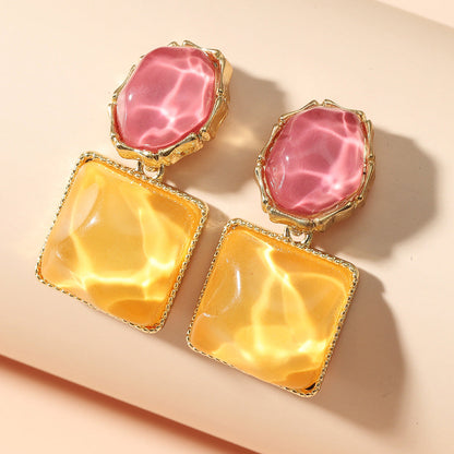 Soren Resin Drop Earrings - 
Fashinoza