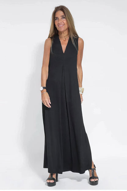 Women's Sleeveless Maxi Dress Outer Layer