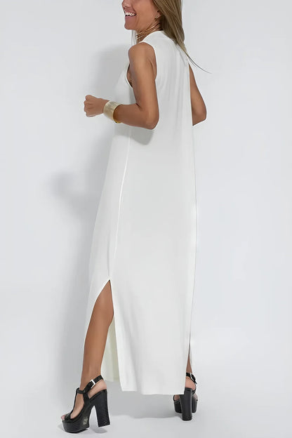 Women's Elegant Long Dress Set with Cardigan