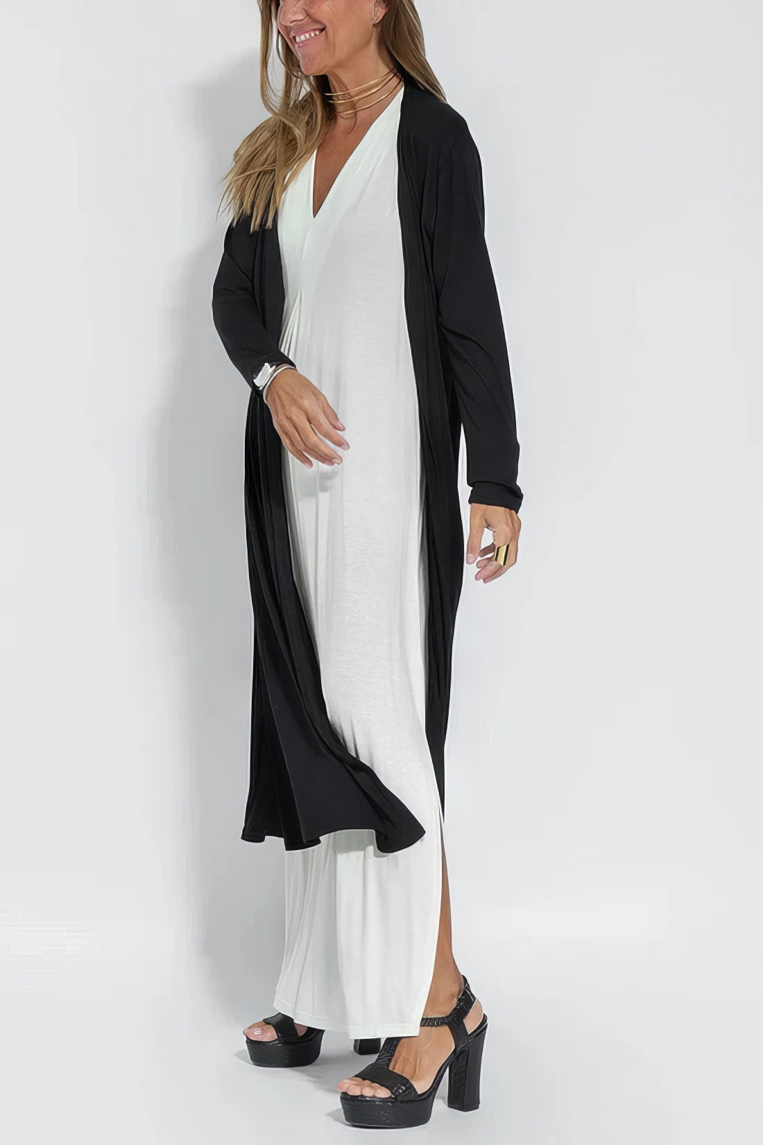 Women's Sleeveless Maxi Dress Outer Layer