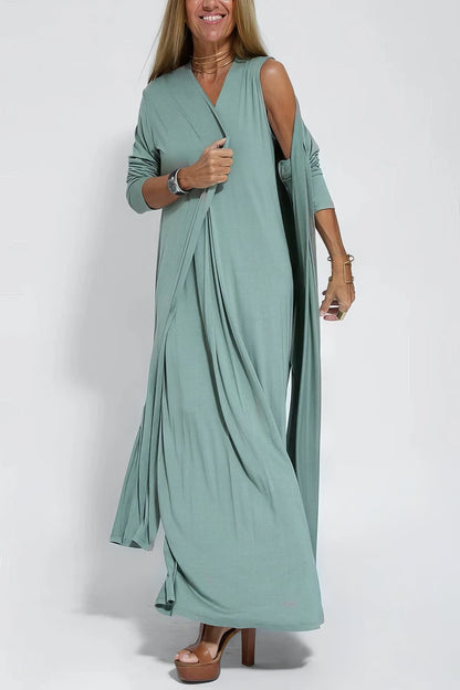 Women's Sleeveless Maxi Dress Outer Layer
