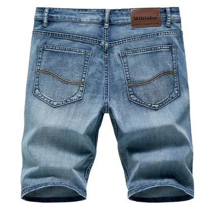 Men's Straight Fit Denim Shorts - Fashinoza