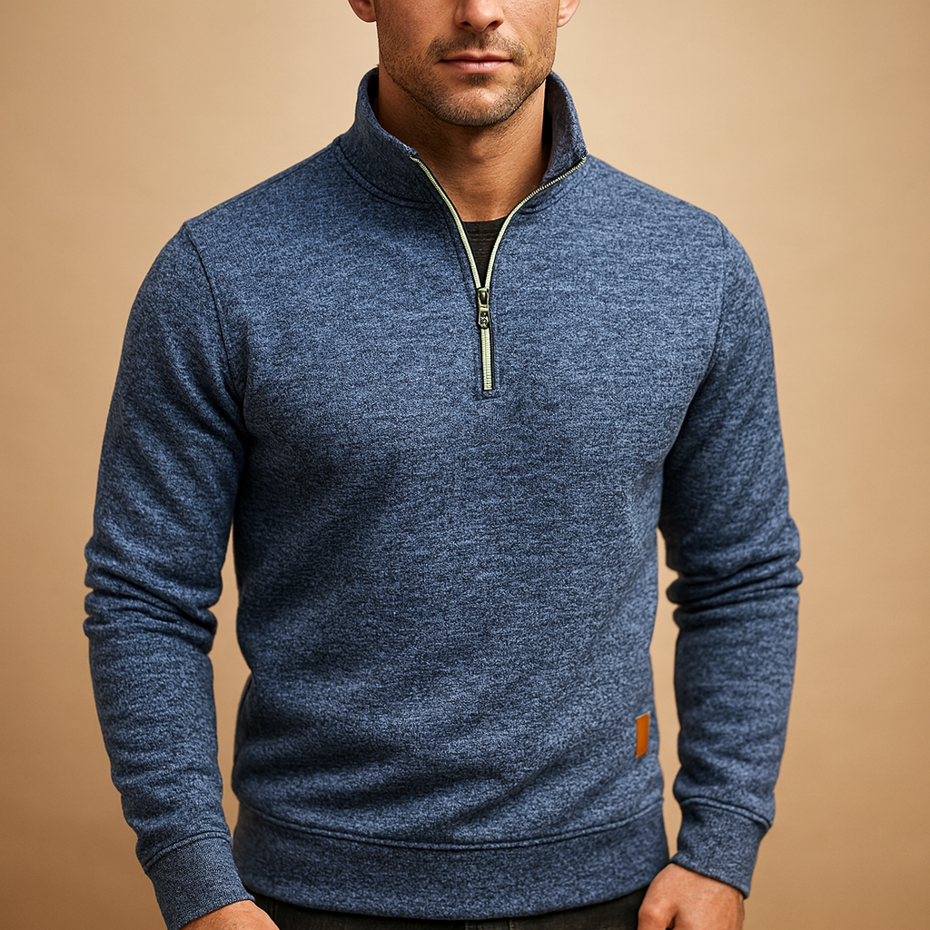 Men's Zipped Sweater - 
Fashinoza